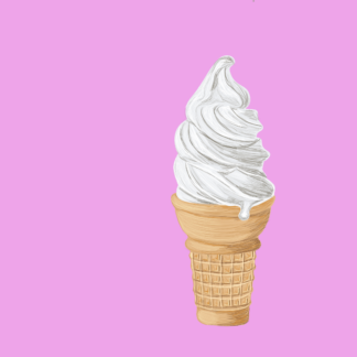 soft serve ice cream cone